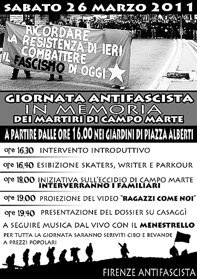 Firenze antifascista Sabato 26 Marzo 2011
