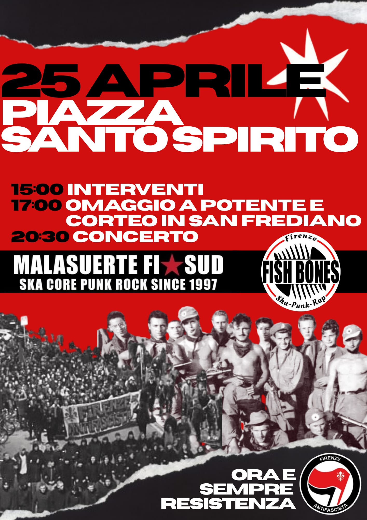 25 Aprile 2025 in Piazza Santo Spirito