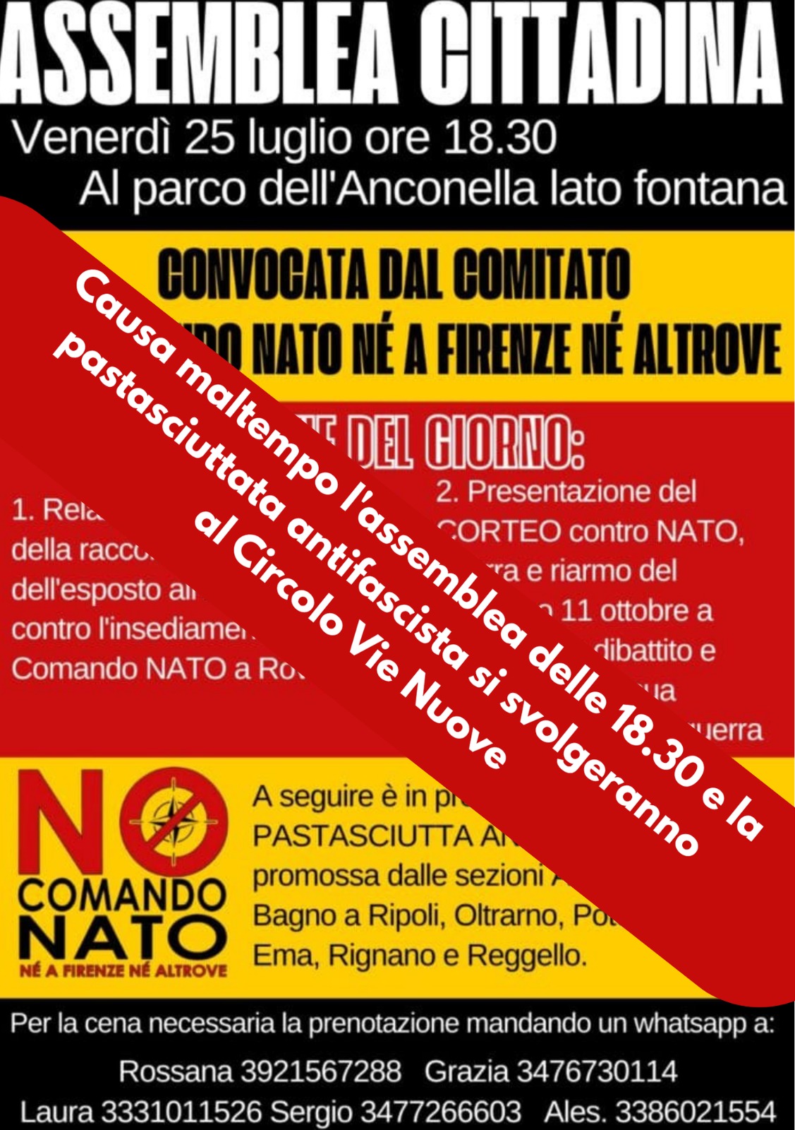Assemblea cittadina verso il corteo dell'11 Ottobre