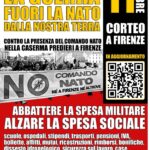 Firenze contro la guerra, fuori la NATO dalla nostra terra!