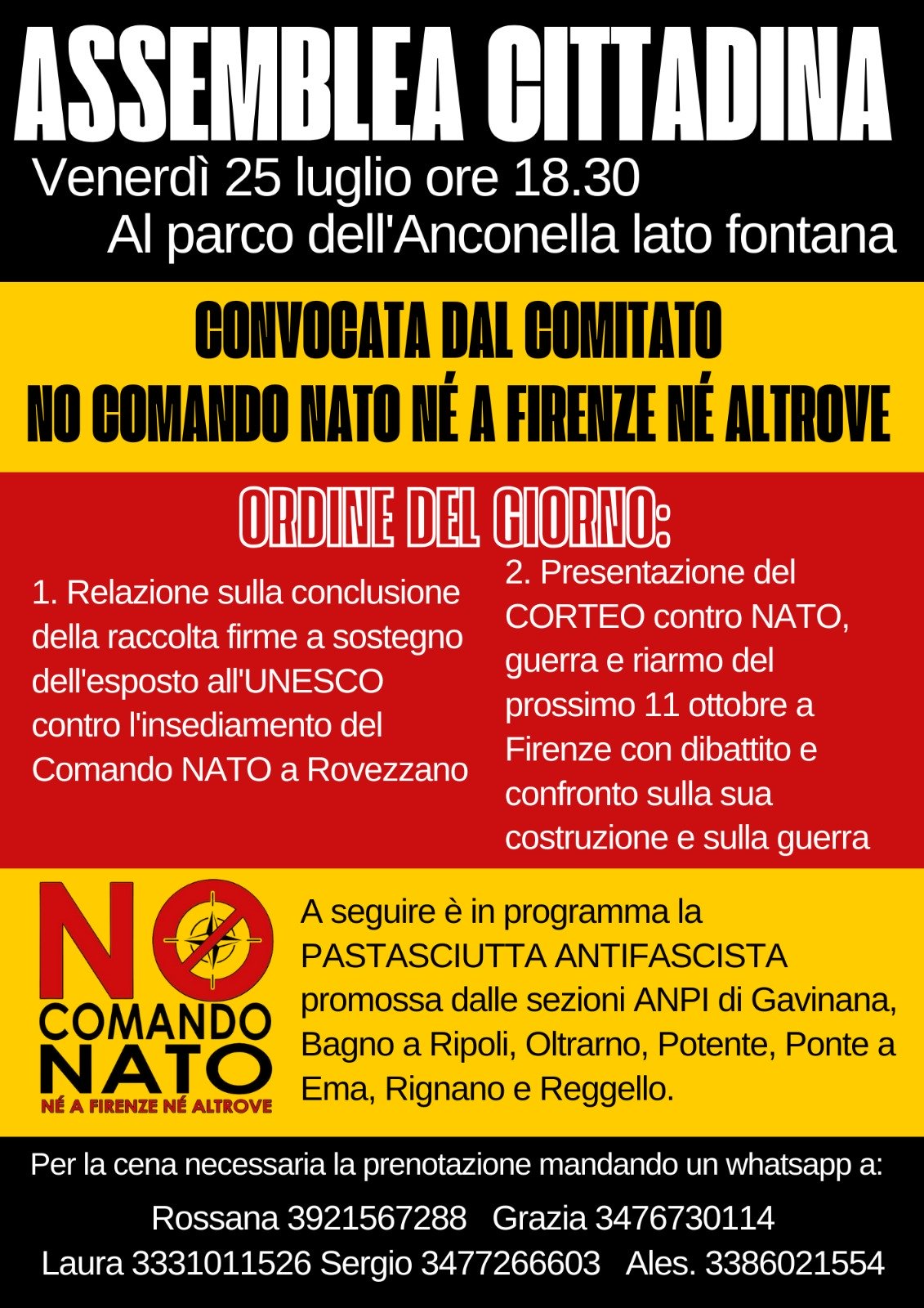 Assemblea cittadina verso il corteo dell'11 Ottobre