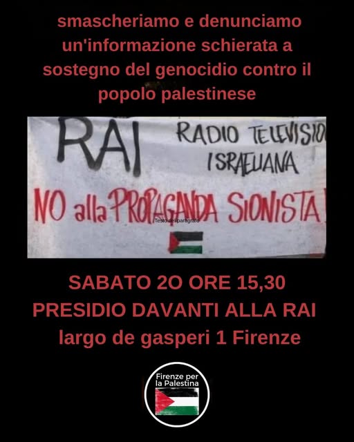 Presidio davanti alla RAI