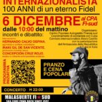 100 anni di Fidel: Giornata Internazionalista