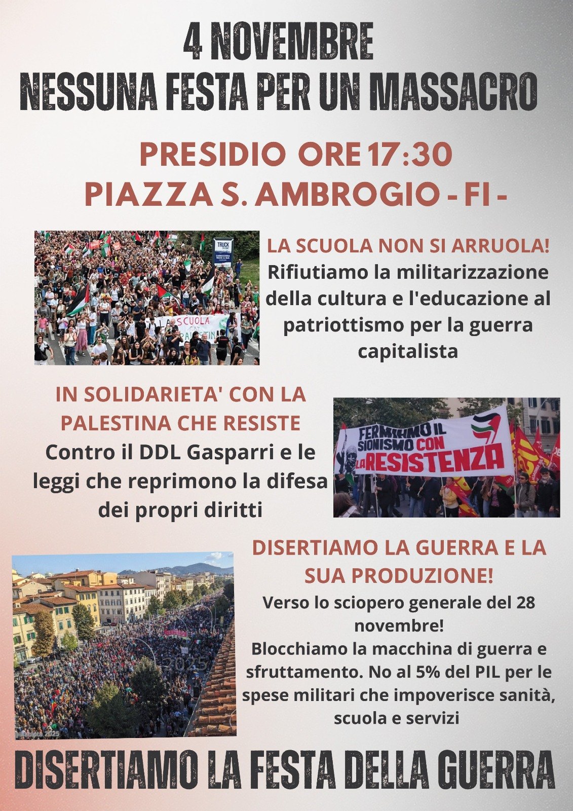 Mobilitiamo contro la guerra!