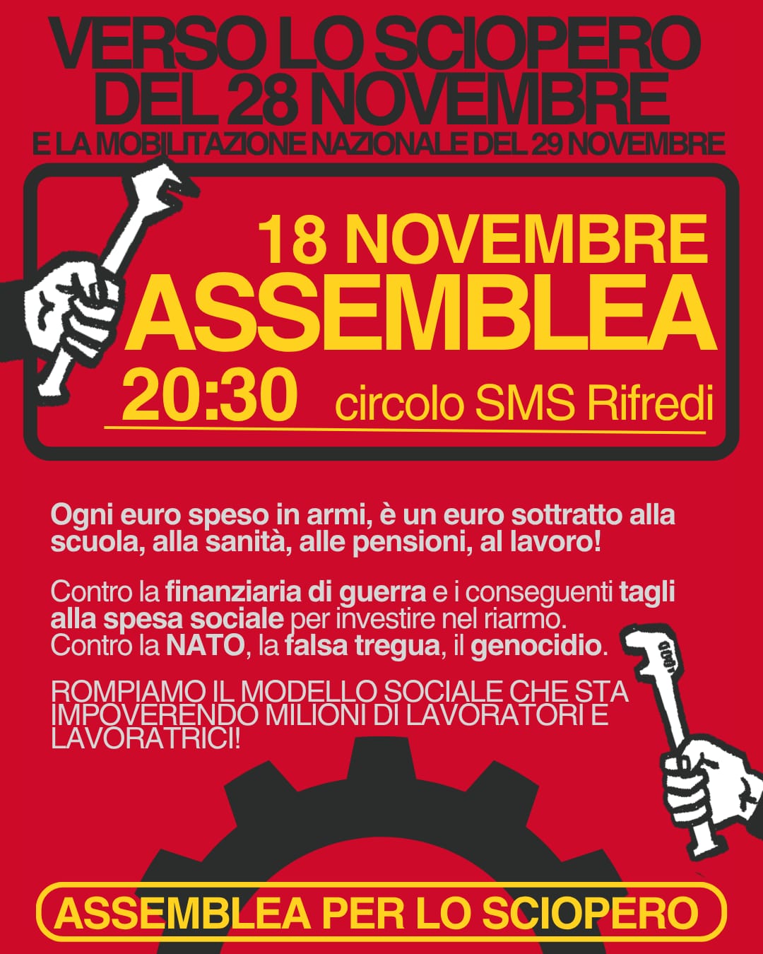 Verso lo sciopero del 28 Novembre