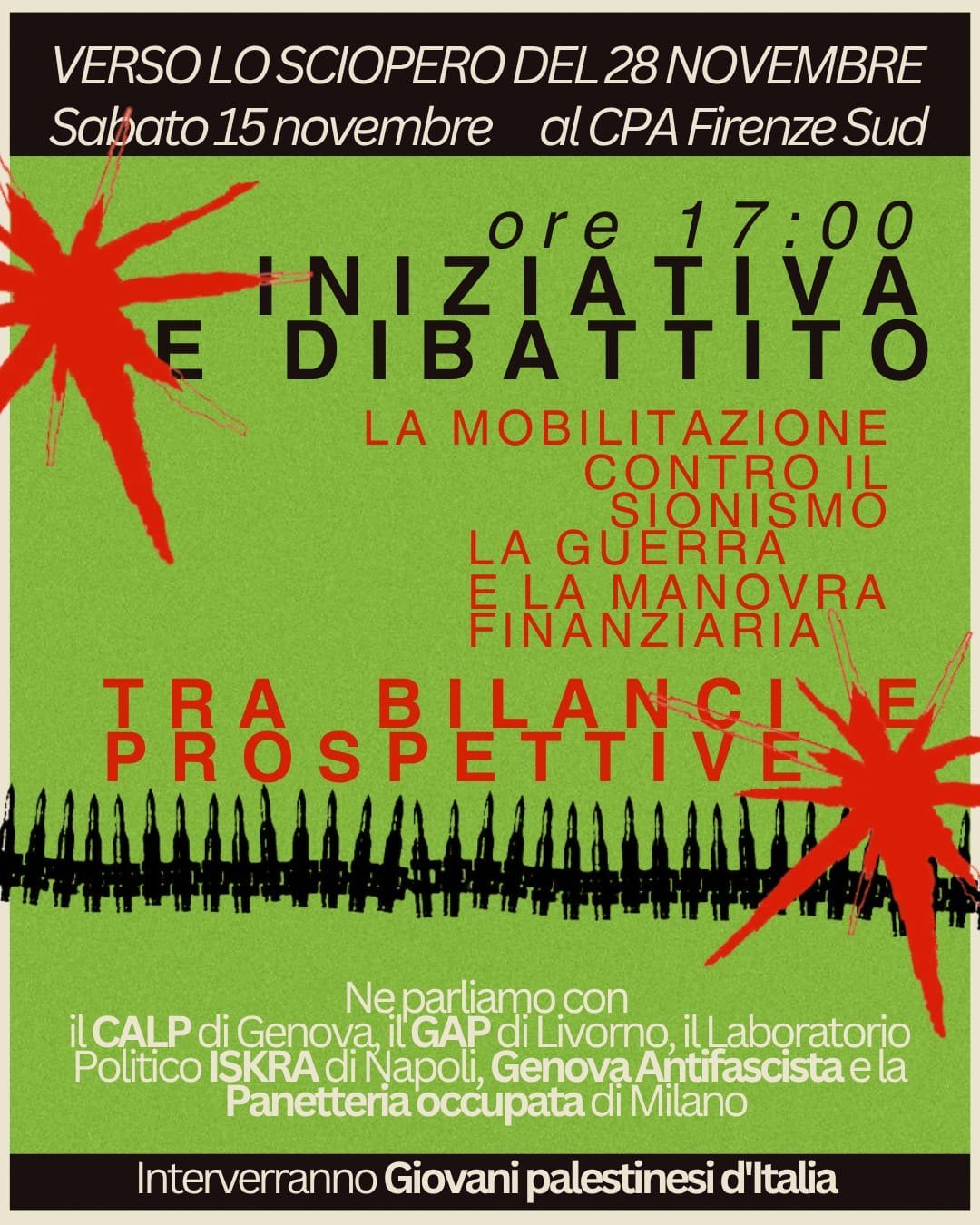 La mobilitazione contro sionismo, guerra e manovra finanziaria tra bilanci e prospettive