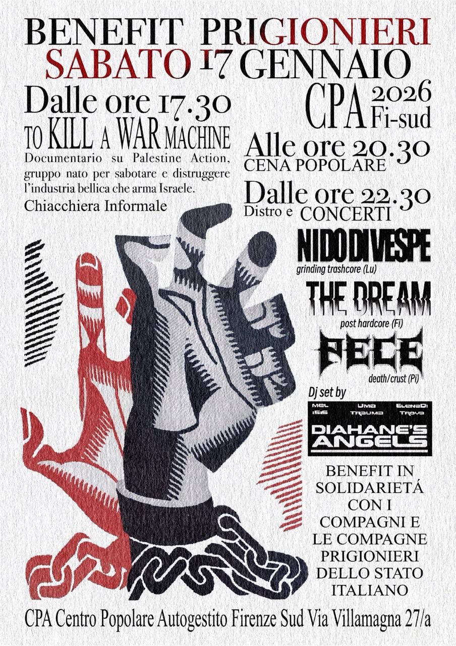 Serata benefit per i prigionieri dello Stato