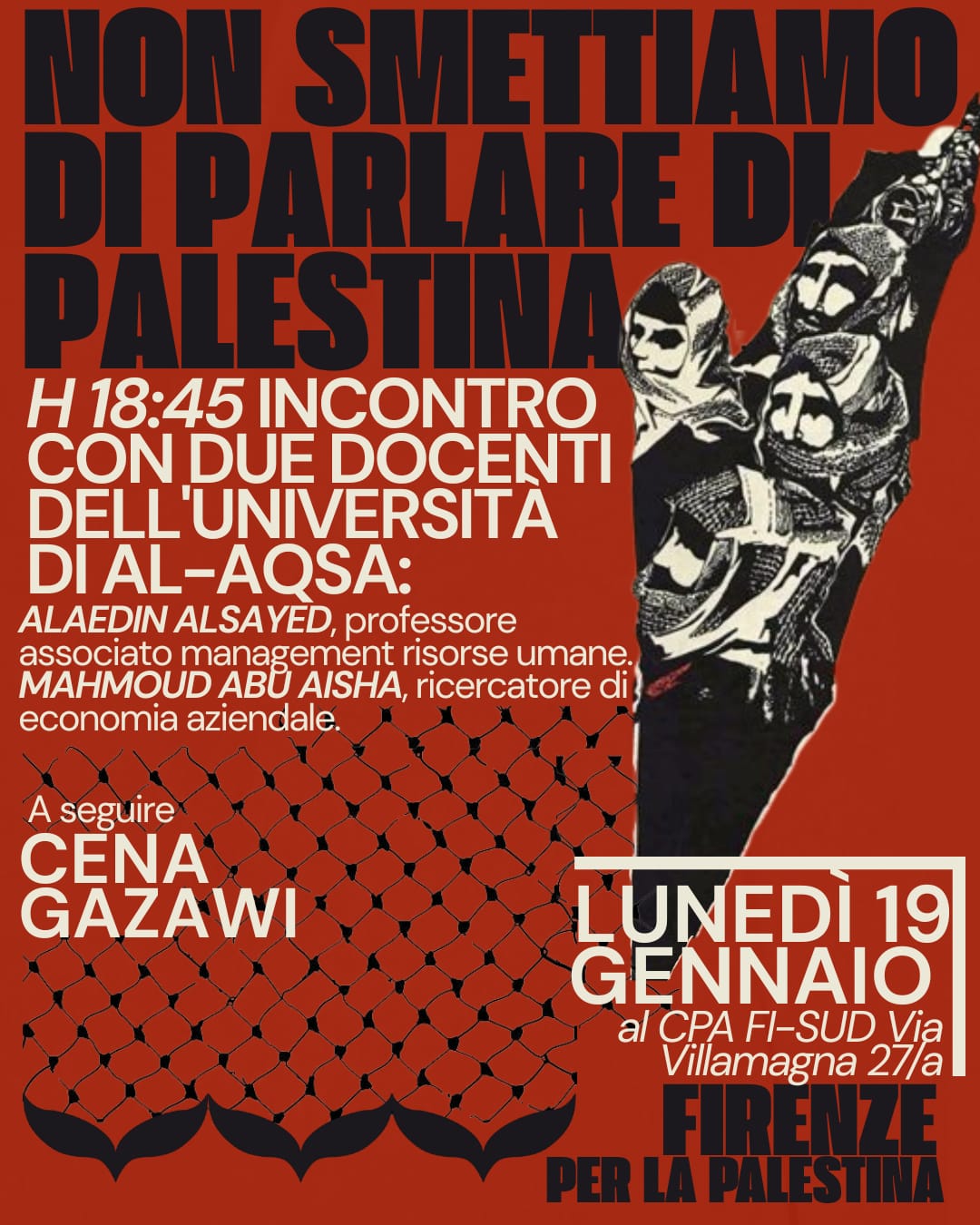 Non smettiamo di parlare di Palestina!