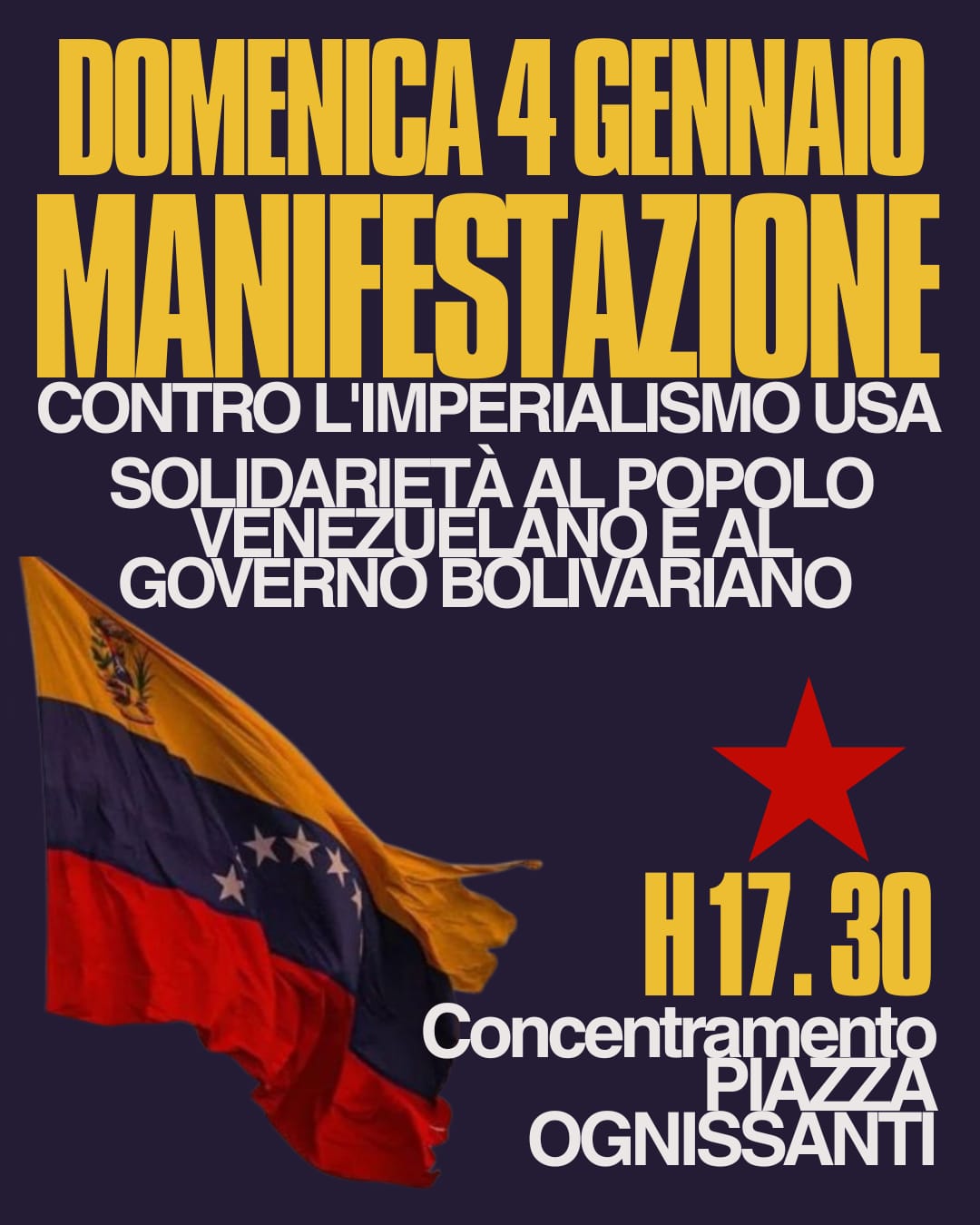Manifestazione contro l'imperialismo USA