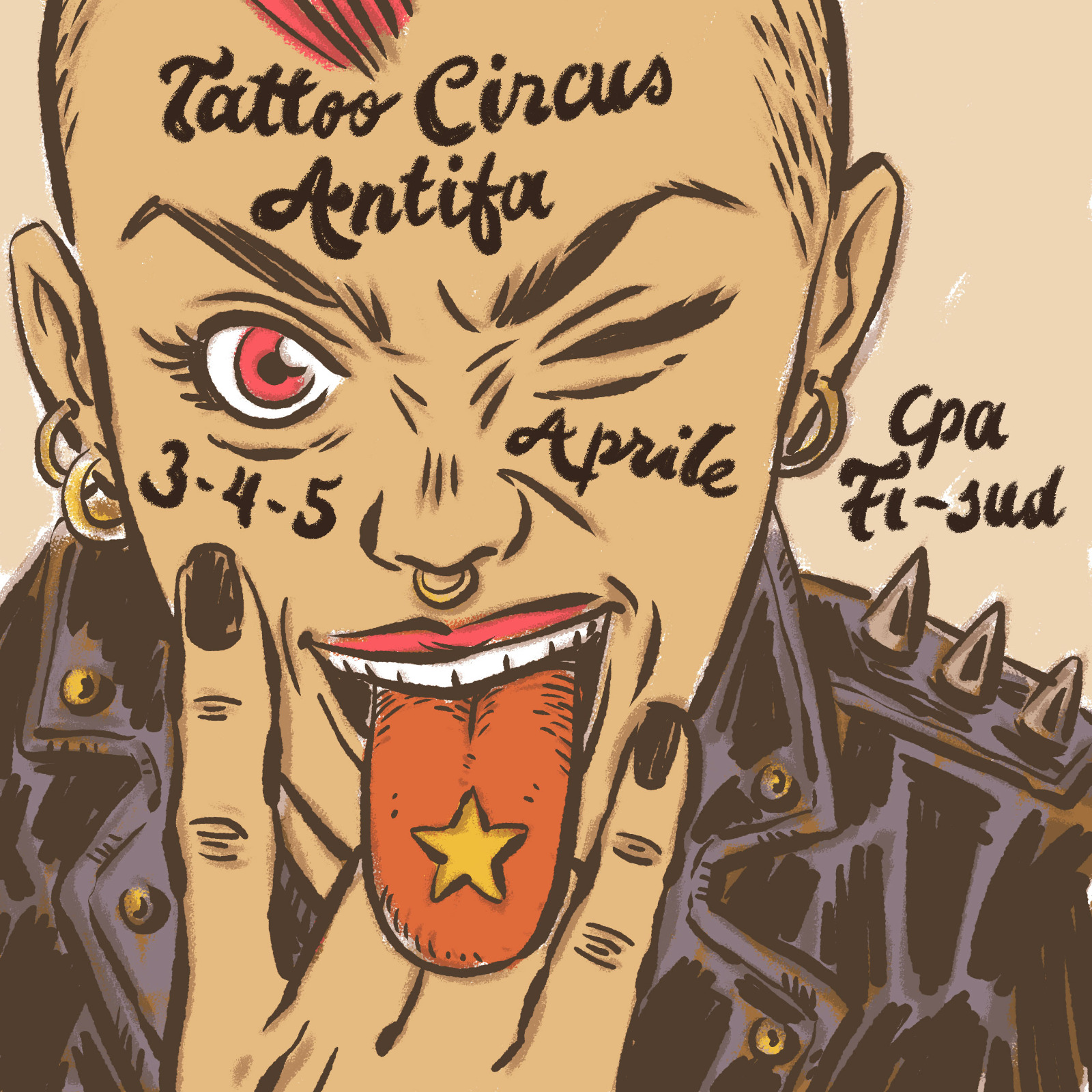 6ª Tattoo Circus Antifa