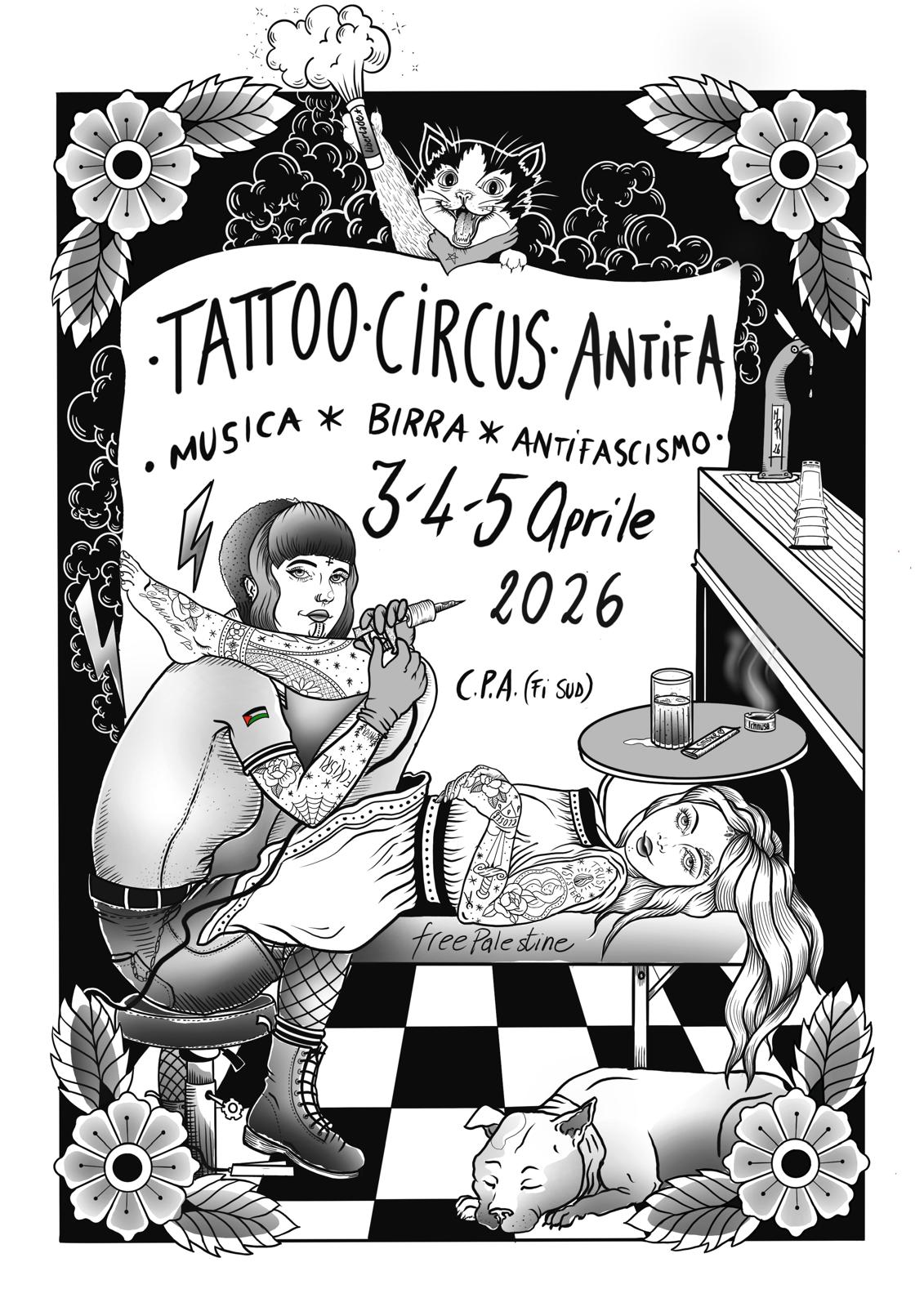6ª Tattoo Circus Antifa