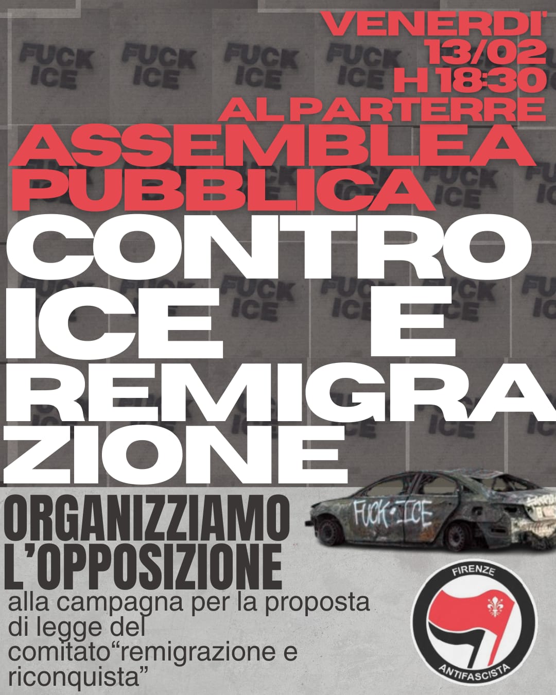 Assemblea pubblica contro ICE e remigrazione