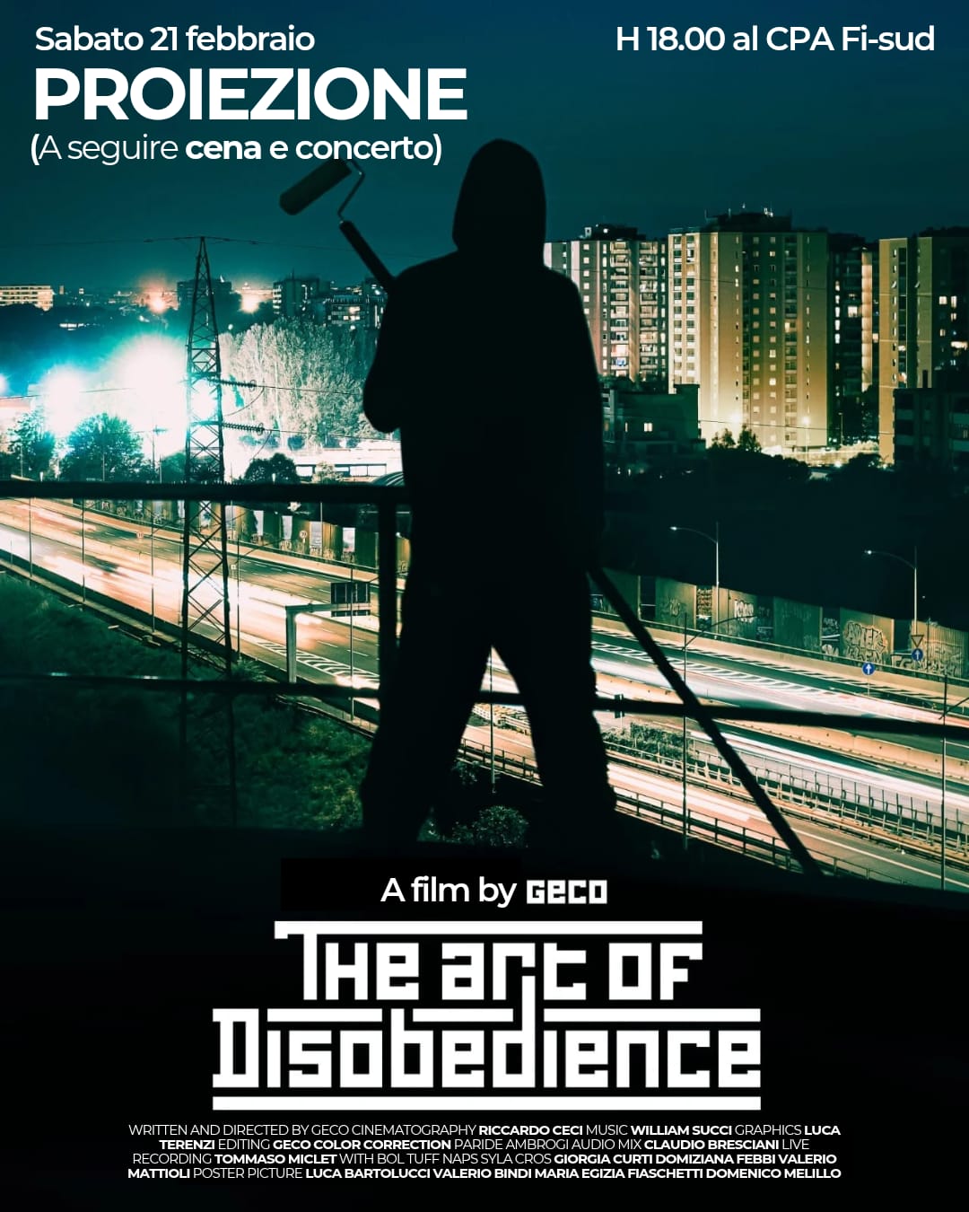 Proiezione di "The Art of Disobedience"