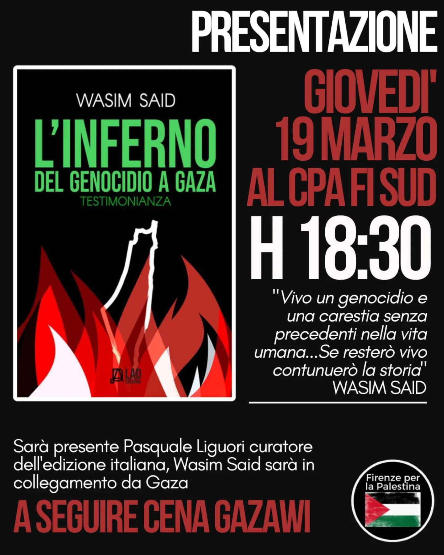 “L'inferno del genocidio a Gaza”