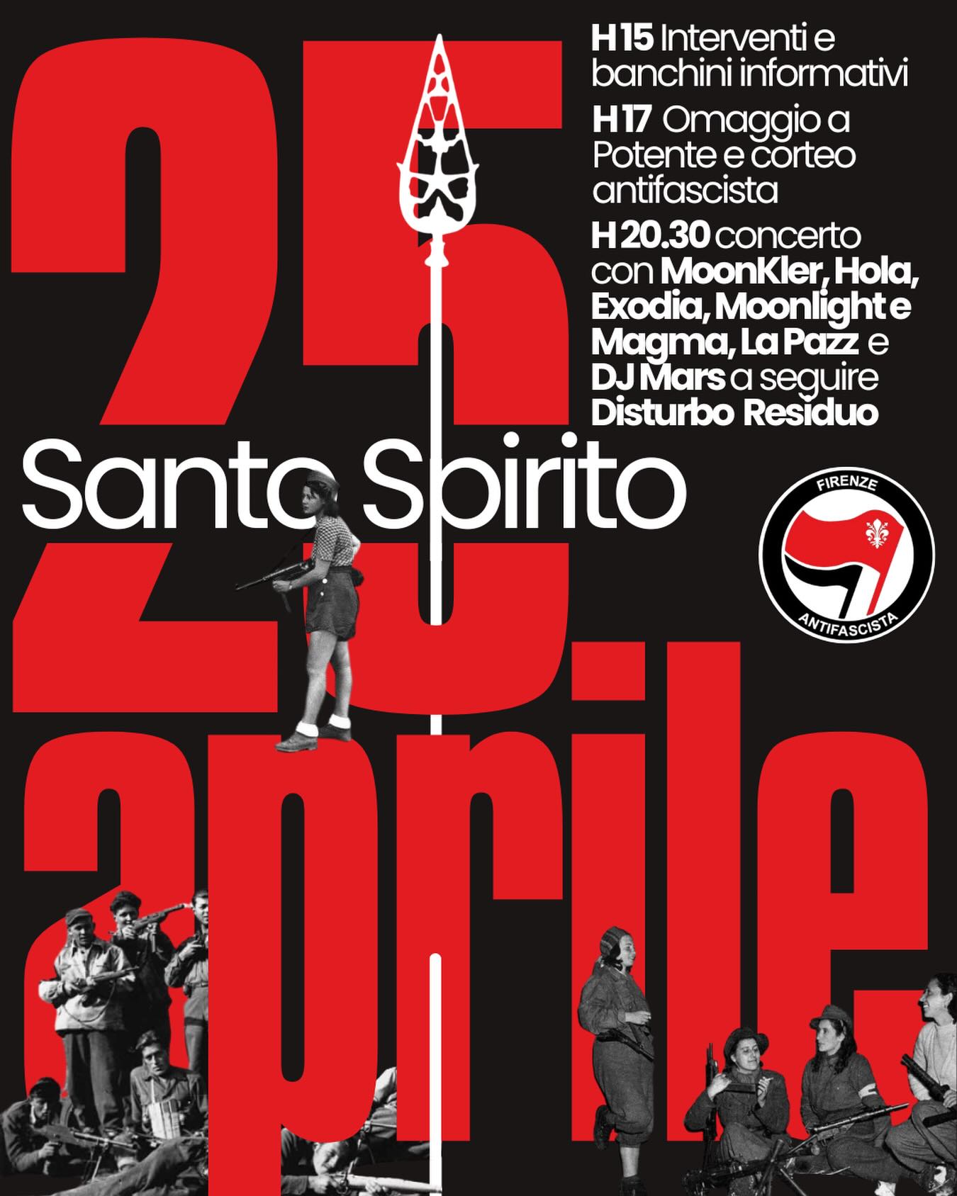 25 Aprile 2026 in Piazza Santo Spirito