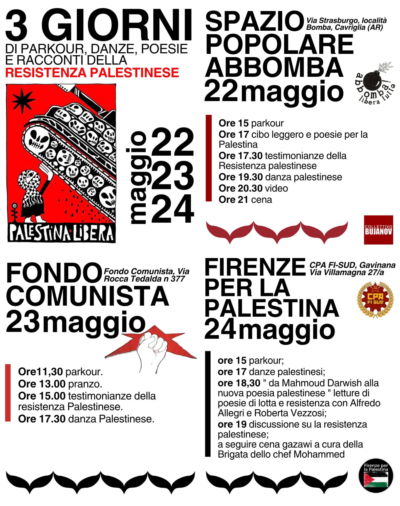3 giorni della resistenza palestinese
