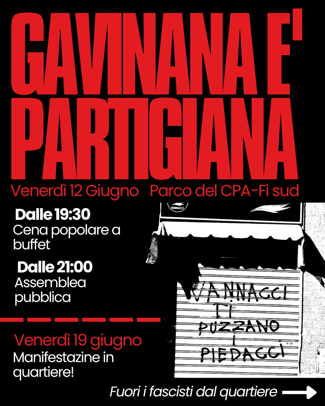 Fuori i fascisti dal quartiere